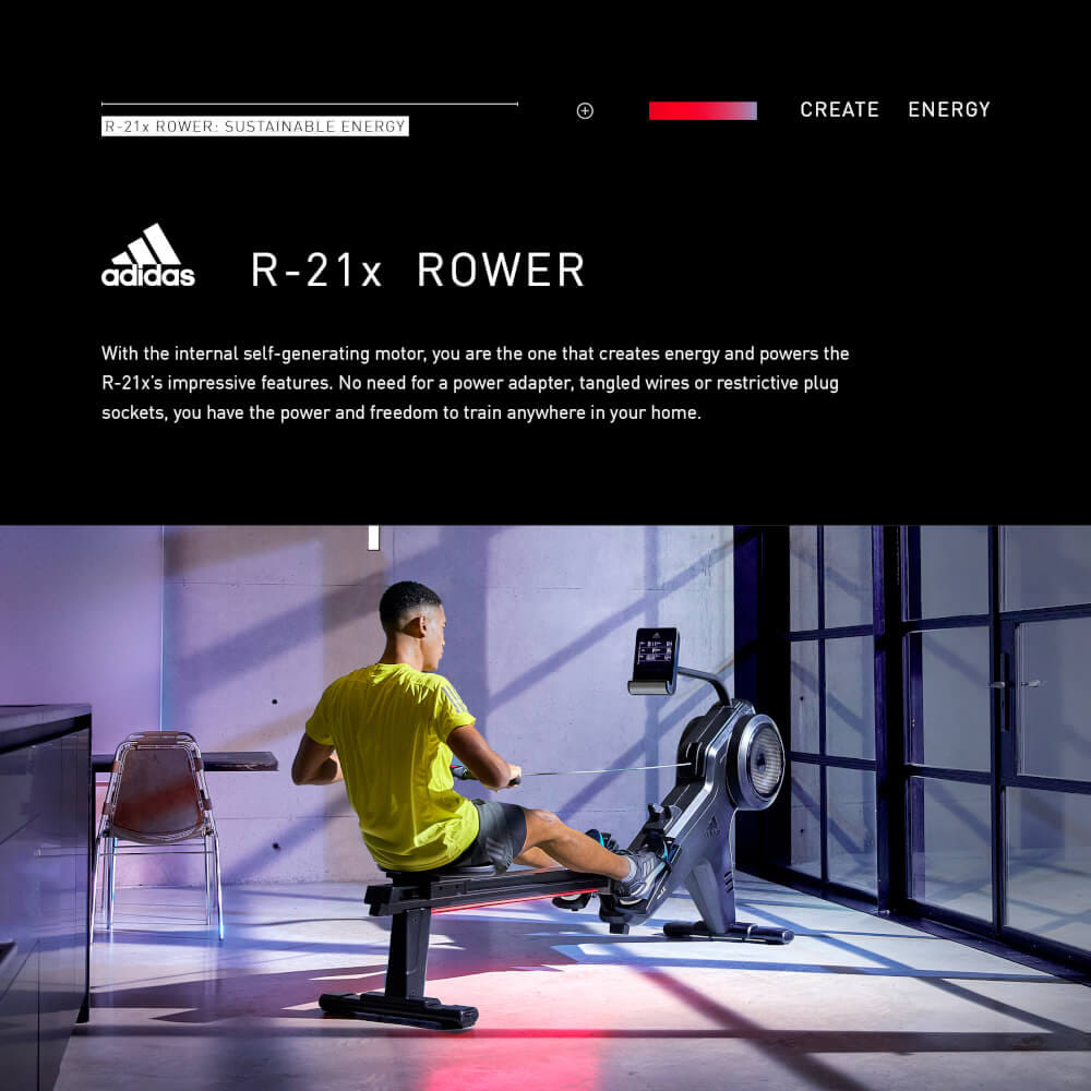 เครื่องกรรเชียงบกแบบลม Adidas R-21x Rower_7